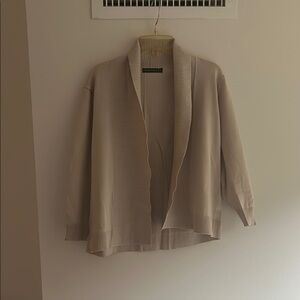 Esperanza Beige Open Front Cardigan